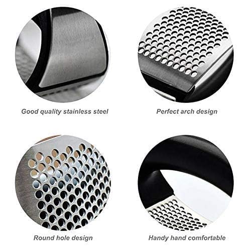 Garlic Press Rocker Stainless Steel Tool Kitchen Gadget