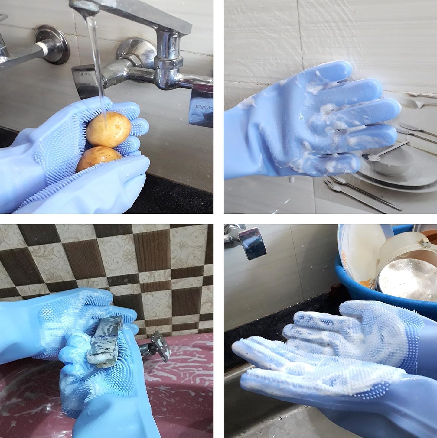 Silicone Multi-purpose Scrubbing Gloves