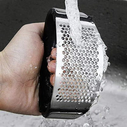 Garlic Press Rocker Stainless Steel Tool Kitchen Gadget