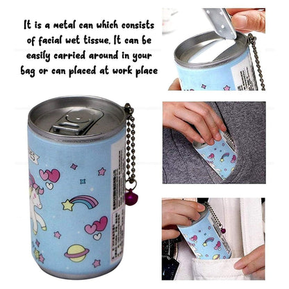 Mini Tin Wet Tissue Wipe 30pcs