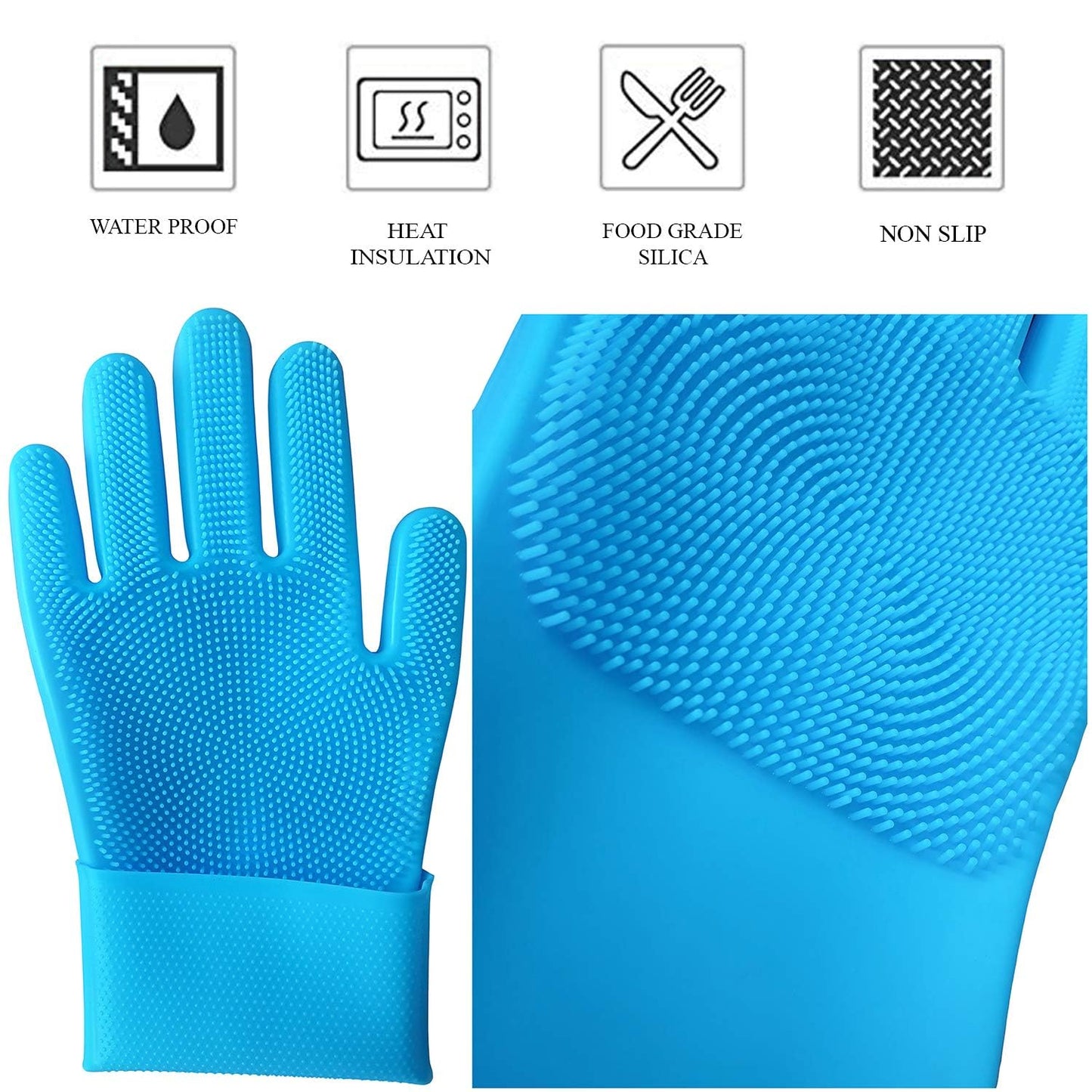 Silicone Multi-purpose Scrubbing Gloves