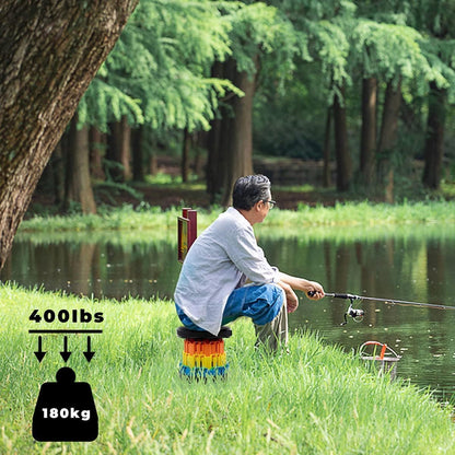 Folding Portable Stool Telescopic Chair Travel Fun Multi Colour Foldable Product