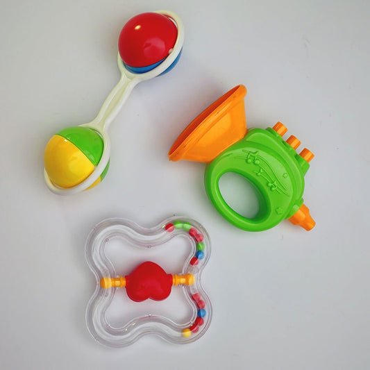 Pack of 3 Lucky King Baby Rattling Toys