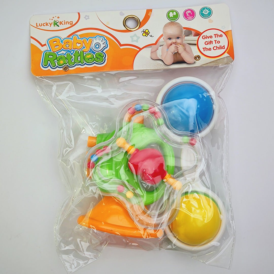 Pack of 3 Lucky King Baby Rattling Toys