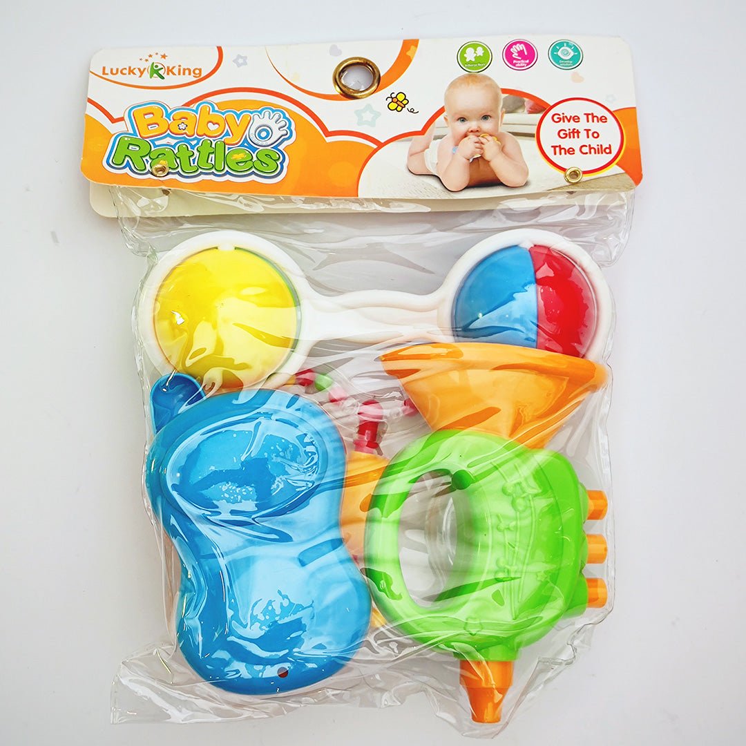 Pack of 4 Lucky King Baby Rattling Toys