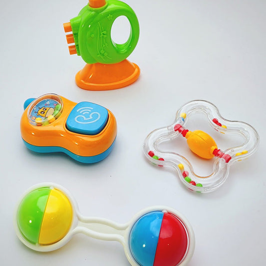 Pack of 4 Lucky King Baby Rattling Toys