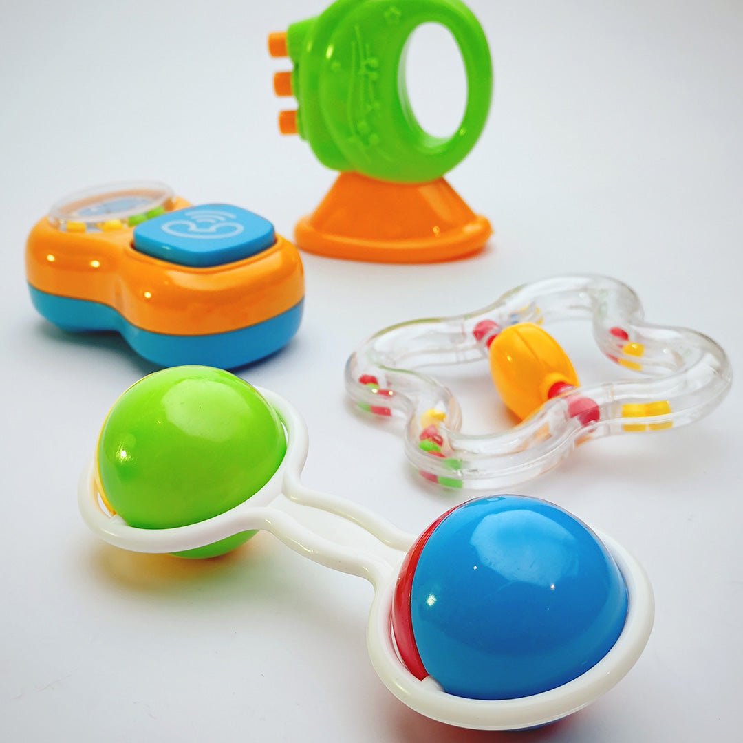 Pack of 4 Lucky King Baby Rattling Toys