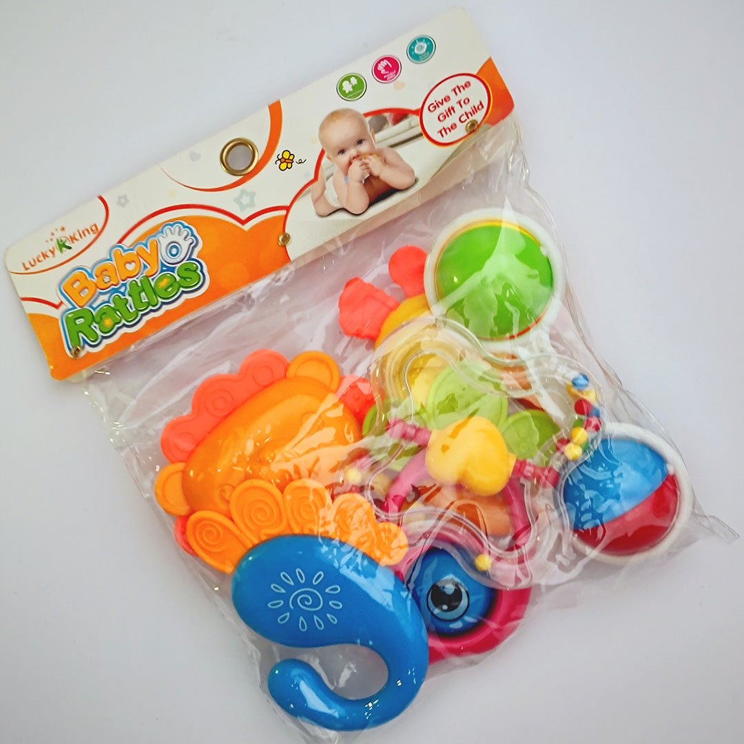 Pack of 6 Lucky King Baby Rattling Toys