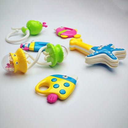 Pack of 6 RATTLING HUT Baby Rattling Toys