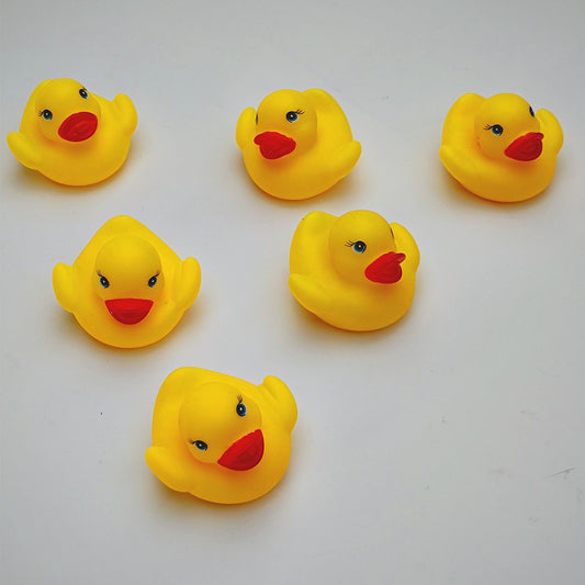 Pack Of 6 Soft Rubber Chu Chu Little Duckie Ducks