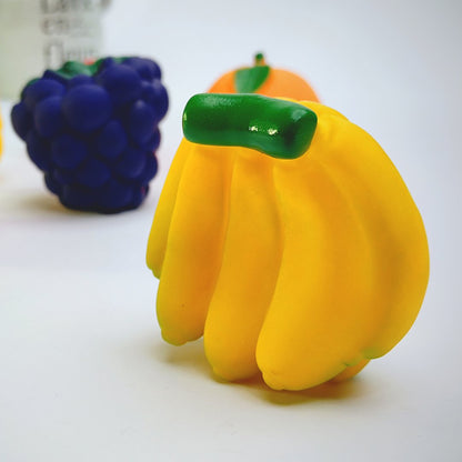 Pack Of 6 Soft Rubber Chu Chu Sound Fruit Toys