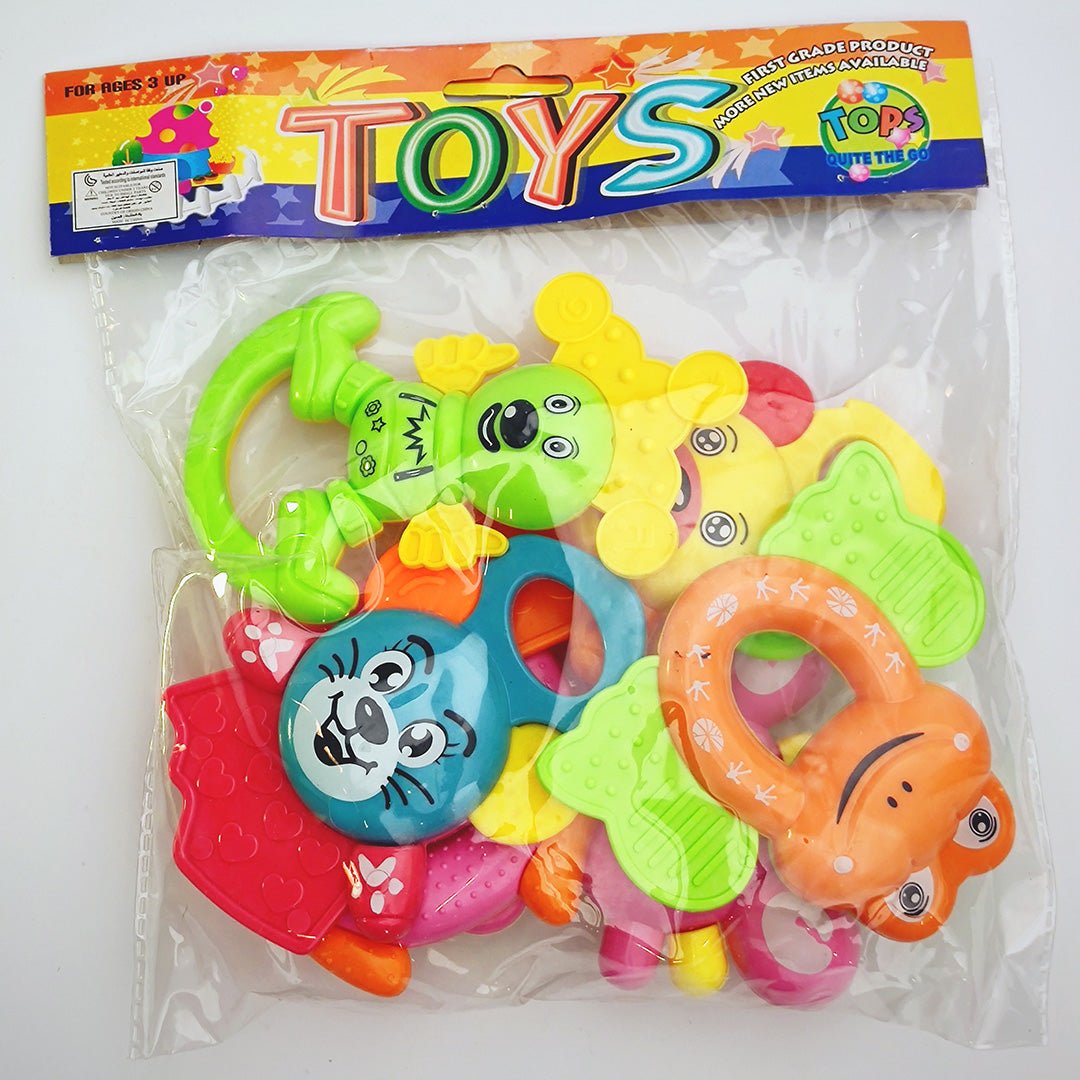 Pack of 6 TOPS Baby Rattling Toys