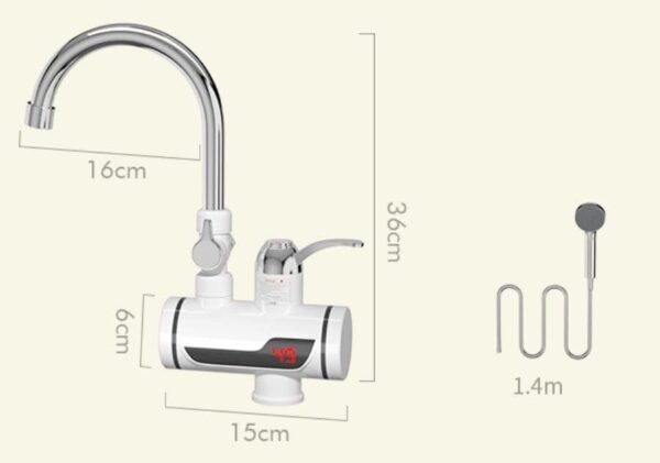 360 Degree LED Instant Electric Water Heater
