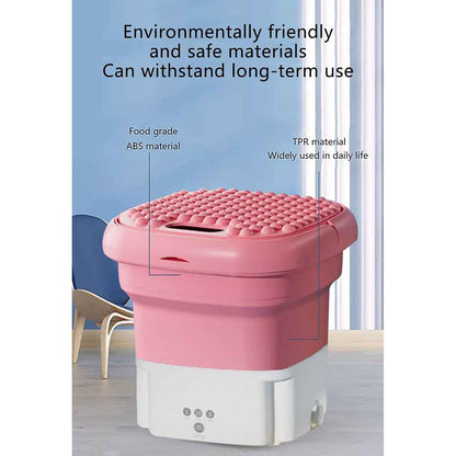 Portable Mini Foldable Washing Machine Electric for Kids Clothes Washing
