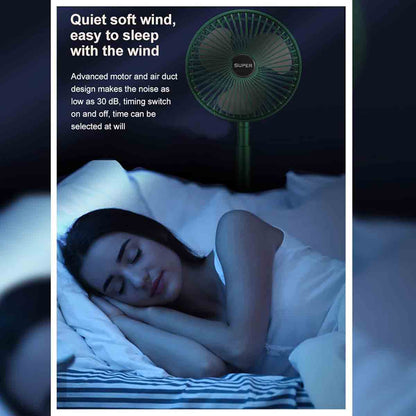 Portable USB Charging Fan Mini Foldable Green