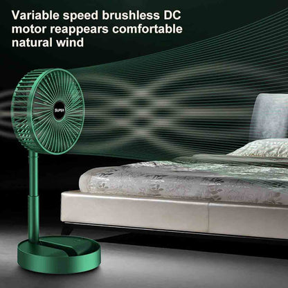 Portable USB Charging Fan Mini Foldable Green