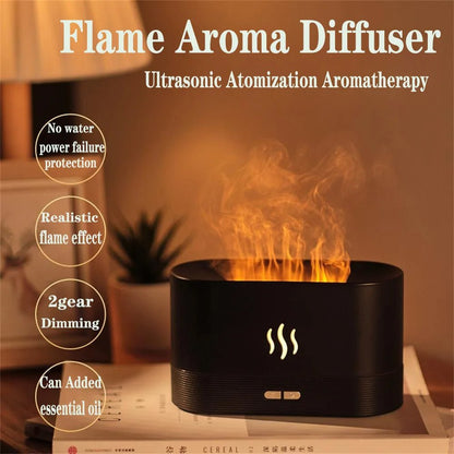 RGB Flame Aroma Diffuser Air Humidifier