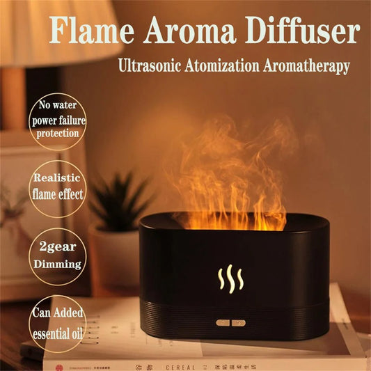 RGB Flame Aroma Diffuser Air Humidifier