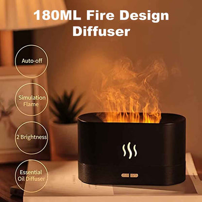RGB Flame Aroma Diffuser Air Humidifier
