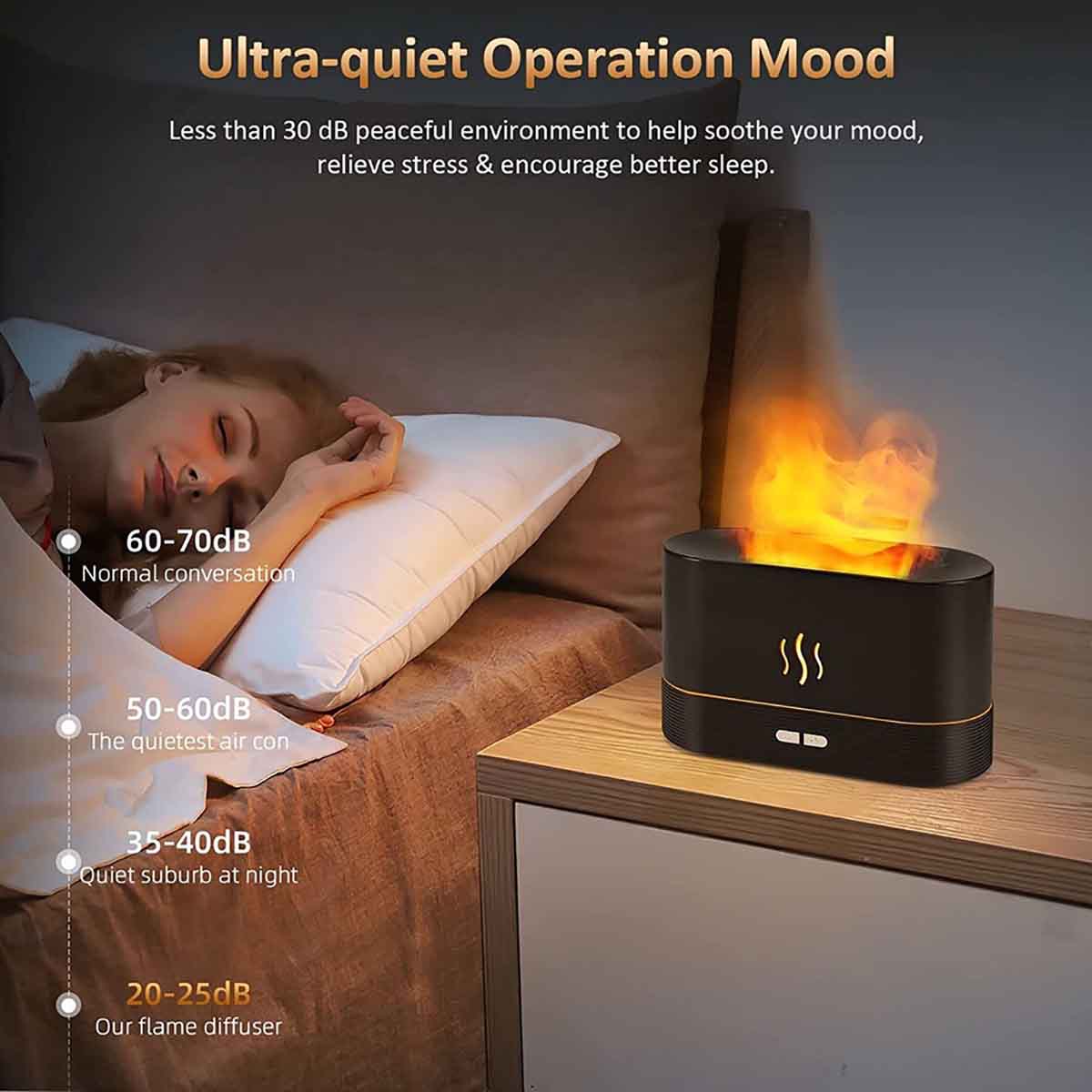 RGB Flame Aroma Diffuser Air Humidifier