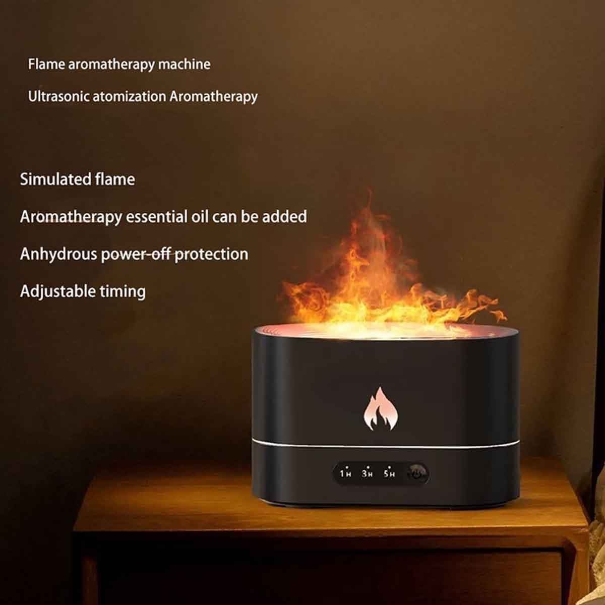 RGB Flame Aroma Diffuser Air Humidifier