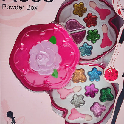 Rose Makeup Powder Beauty Cosmetic Set for Girls