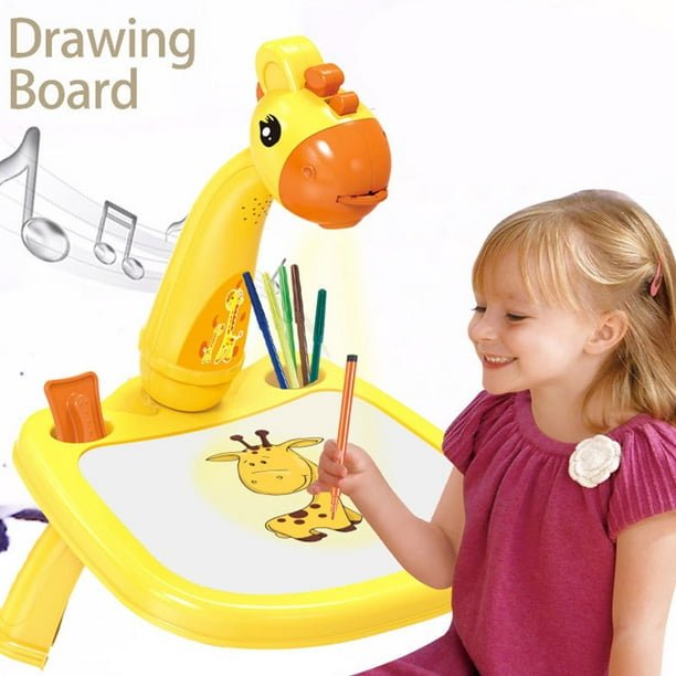 Trace and Draw Art Cartoon Giraffe Design Smart Painting Drawing Table Led Projector