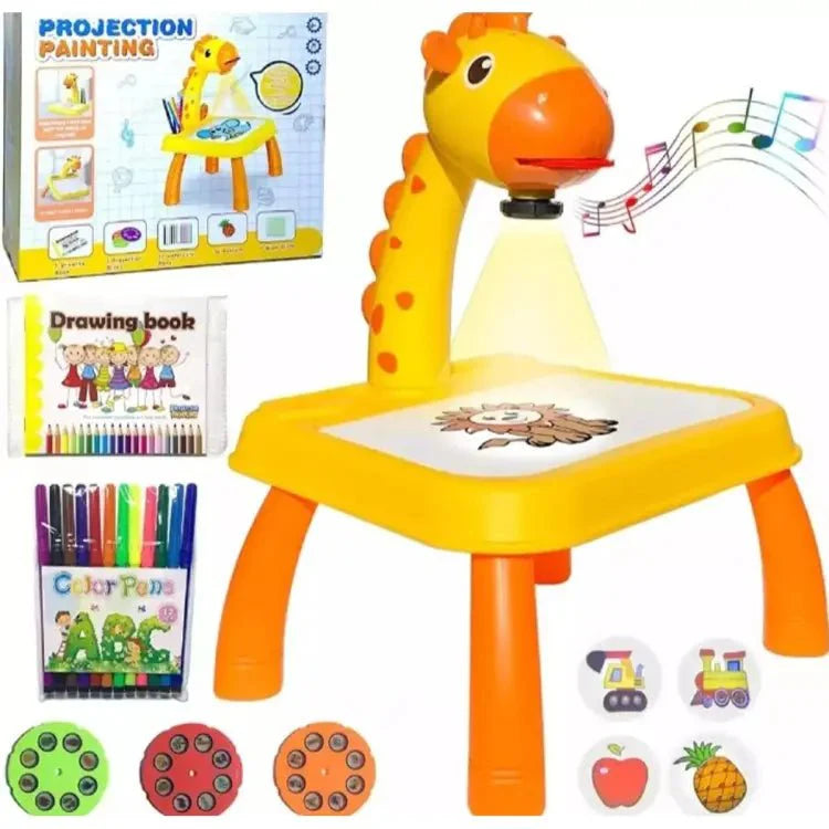 Trace and Draw Art Cartoon Giraffe Design Smart Painting Drawing Table Led Projector