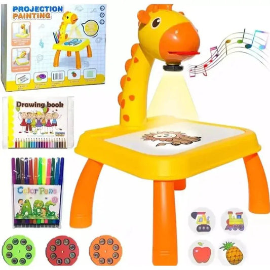 Trace and Draw Art Cartoon Giraffe Design Smart Painting Drawing Table Led Projector