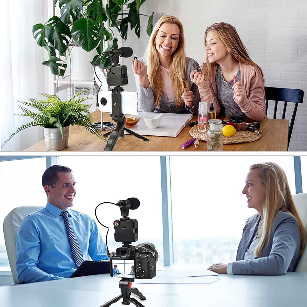 Vloggers Making Kit With Tripod Stand Video Equipment Gadgets for Film Makers Vlogs