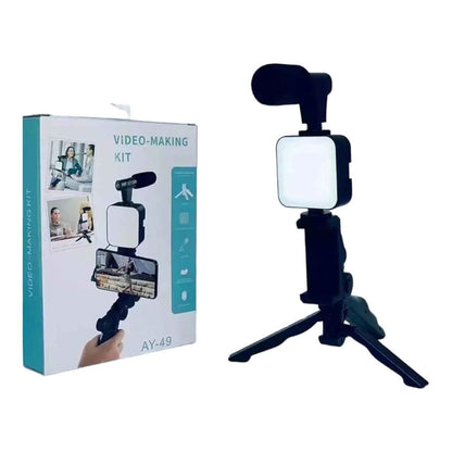 Vloggers Making Kit With Tripod Stand Video Equipment Gadgets for Film Makers Vlogs