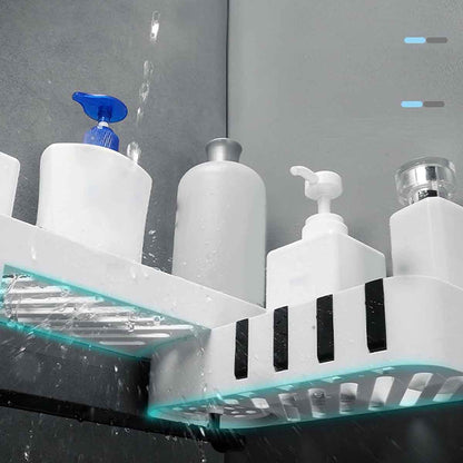 Wall-mounted Storage Shelf Bathroom Shampoo Shower Shelf Holder