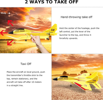 ZY-530 2CH RC Remote Control Fighter Plane Toy