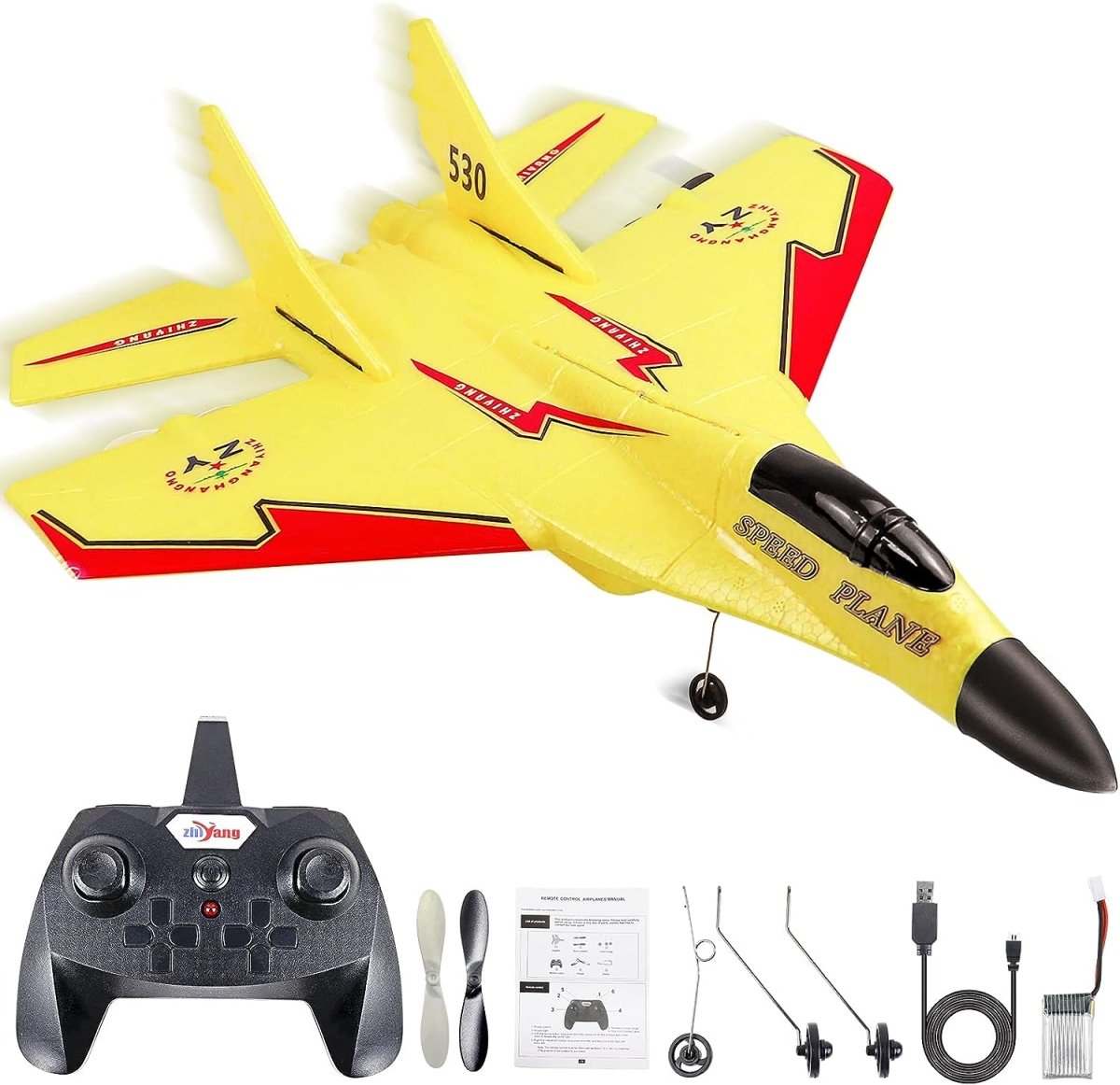 ZY-530 2CH RC Remote Control Fighter Plane Toy